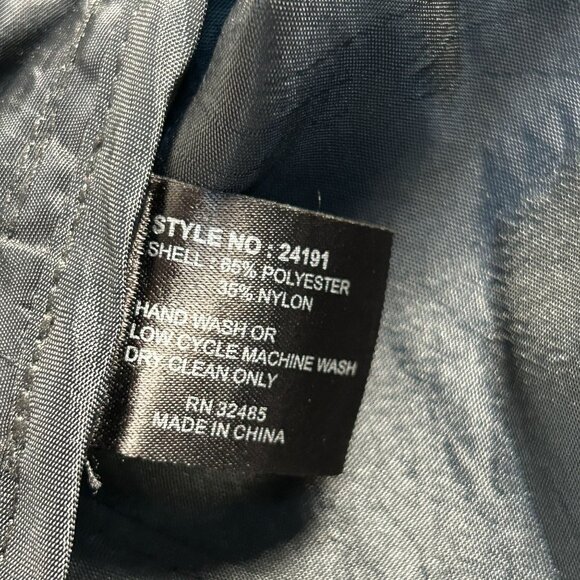 Mycra Pac Life Womens Hooded Button Front Tiered Raincoat Jacket S/M Black Artsy - Picture 5 of 11